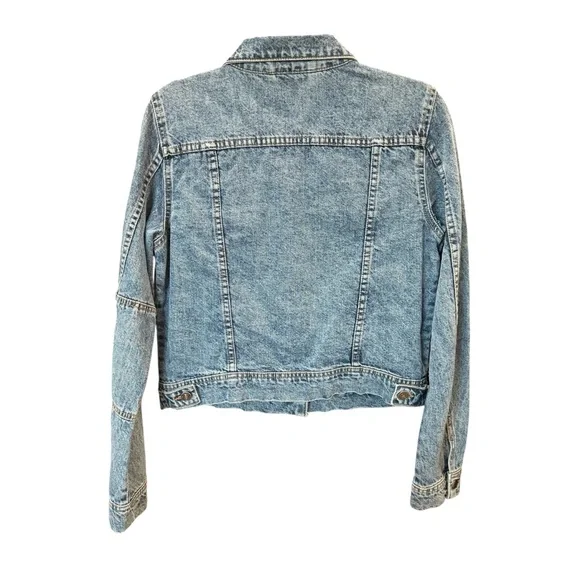 #290 NWT- Free People x We‎ The Free Rumors Denim Trucker Jacket SIze:SM